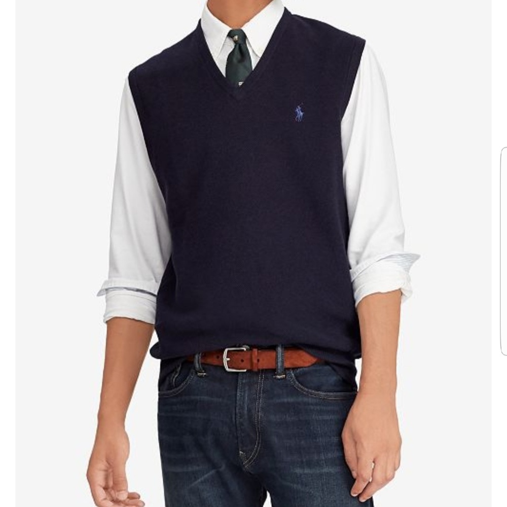 Polo Men's V-Neck Sweater Vest